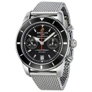 SuperOcean Heritage Chronographe 44 Automatic Black Dial Watch A2337024BB81SS