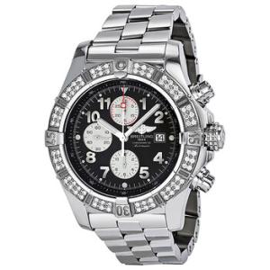 Super Avenger Chronograph Black Dial Watch A1337053B973SS