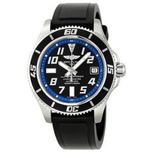 Superocean 42 Black Dial Rubber Strap Automatic Watch A1736402BA30BKPT