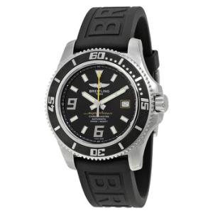 Superocean 44 Automatic Black Dial Black Rubber Watch A1739102BA78BKPT3