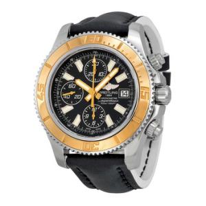 Superocean Chronograph II Automatic Black Dial Black Leather Watch C1334112BA84BKWLT