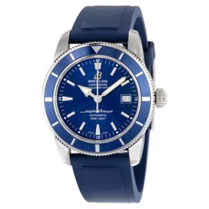 Superocean Heritage 42 Blue Dial Blue Rubber Watch A1732116C832B