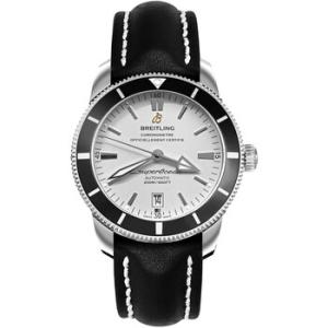 Superocean Heritage II Automatic Black Leather Watch AB201012G827436X