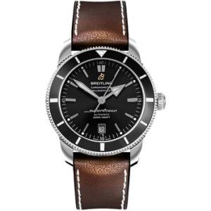 Superocean Heritage II Automatic Brown Leather Rubber Watch AB201012BF73294S