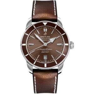 Superocean Heritage II Brown Leather Rubber Watch AB201033Q617294S