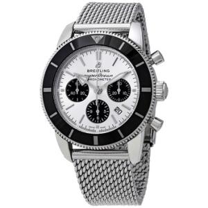 Superocean Heritage II Chronograph 44 Automatic Chronometer Silver Dial Watch AB0162121G1A1