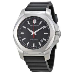 Swiss Army I.N.O.X Black Dial Black Rubber Watch