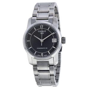 TClassic Automatic Black Dial Titanium Watch T0872074405700