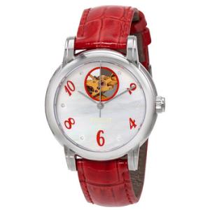 TClassic Automatic Mother of Pearl Dial Red Leather Watch T050.207.16.116.03