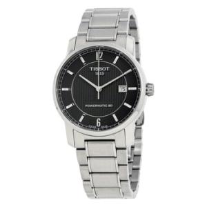 TClassic Titanium Automatic Black Dial Watch T0874074405700