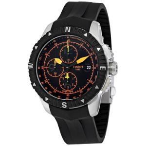 TNavigator Automatic Chronograph Black Dial Watch T0624271705701