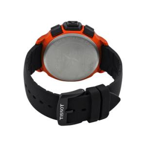 TRace Touch Black Dial Orange Rubber Watch T0814209705703
