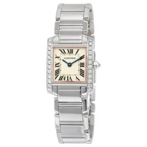 Tank Francaise 18kt White Gold Diamond Watch WE1002S3