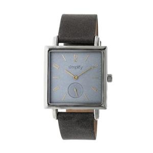 The 5000 Grey Dial Charcoal Leather Watch SIM5006
