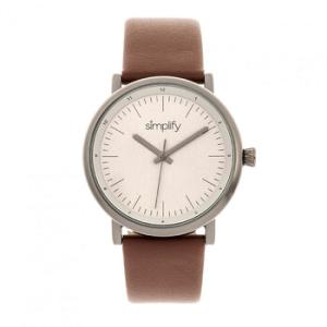 The 6200 Grey Dial Brown Leather Watch SIM6205