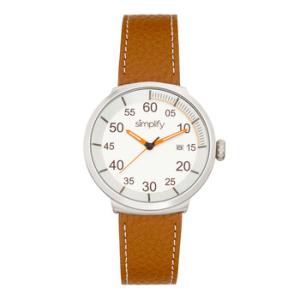 The 7100 Quartz White Dial Brown Leather Watch SIM7102