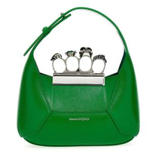 The Jewelled Hobo Mini Bag In Bright Green