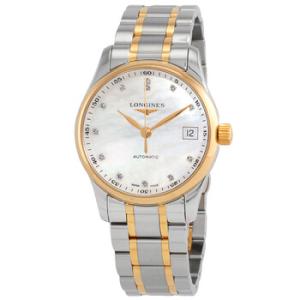 The Longines Master Collection Automatic Diamond White Mother of Pearl Dial Watch L2.357.5.87.7