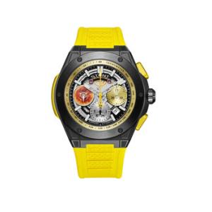 The Planetarium Chronograph Tachymeter Yellow Dial Watch ST04 BYY