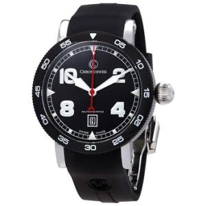 TimeMaster Automatic Black Dial Watch CH8643B