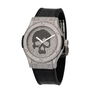 Titanium Skull Full Pave Watch 542.NX.9000.LR.1704.SKULL