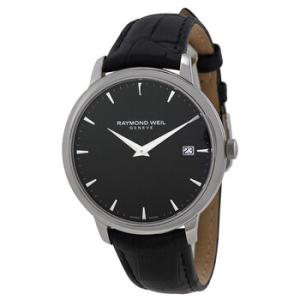 Toccata Black Dial Black Leather Watch 5588STC20001