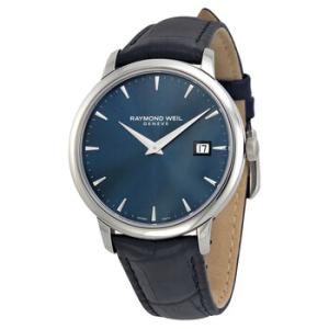Toccata Blue Dial Black Leather Watch 5488STC50001