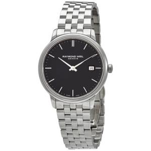 Toccata Quartz Black Dial Watch 5485ST20001