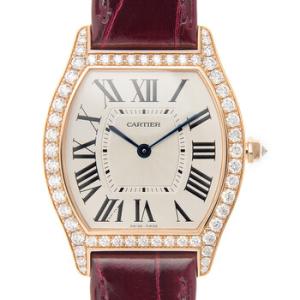 Tortue Silver Dial 18kt Rose Gold Diamond Watch WA501008