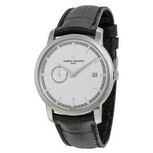 Traditionelle Automatic Silver Dial Black Leather Watch 87172000G9301