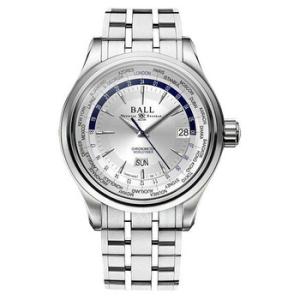 Trainmaster World Time GMT Automatic Chronometer Silver Dial Watch GM2020DS1CJSL