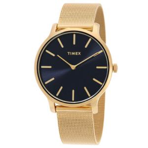 Transcend Quartz Black Dial Watch TW2W19700