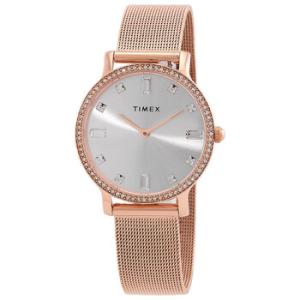 Transcend Quartz Crystal Silver Dial Watch TW2W19200