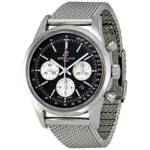 Transocean Black Dial Chronograph Automatic Watch AB015112BA59SS