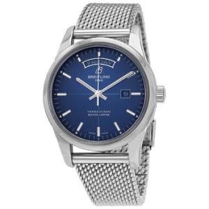 Transocean Blue Dial Automatic Watch A453109TC921SS