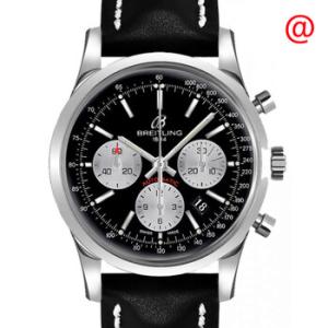 Transocean Chronograph Automatic Chronometer Black Dial Watch AB015212BF26435X