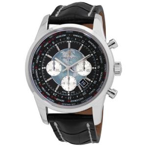 Transocean Chronograph Unitime Black Dial Automatic Watch AB0510U4BB62BKCD