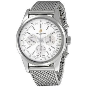 Transocean Silver Dial Chronograph Watch AB015112G715SS