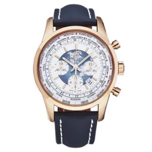 Transocean Unitime World Time Chronograph Automatic White Dial Watch RB0510U0A733CS