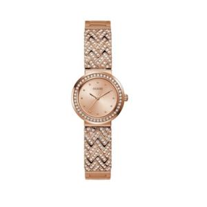 Treasure Crystal Rose Goldtone Dial Watch GW0476L3