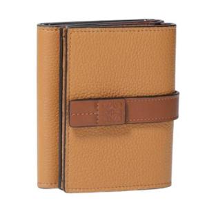 Trifold Calfskin Wallet  Light CaramelPecan