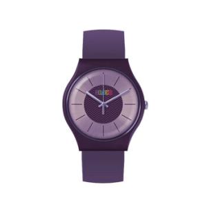 Trinity Purple Dial Purple Leatherette Watch CRACR4407