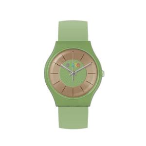 Trinity Rose Dial Green Leatherette Watch CRACR4403
