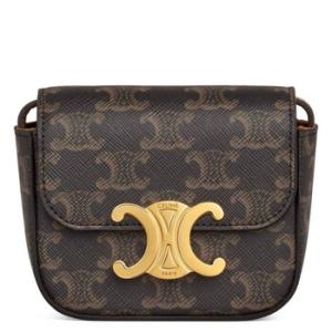 Triomphe Canvas and Calfskin Mini Claude Bag