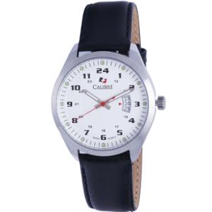 Trooper White Dial Black Leather Watch SC4T104001