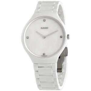 True Thinline Mother of Pearl Dial White Ceramic Watch R27957902