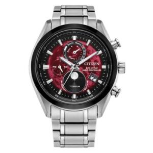 TsukiYomi AT Moon Phase Red Dial Watch BY101855X
