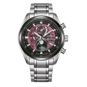Tsukiyomi AT EcoDrive Perpetual Red Dial Watch BY101880X