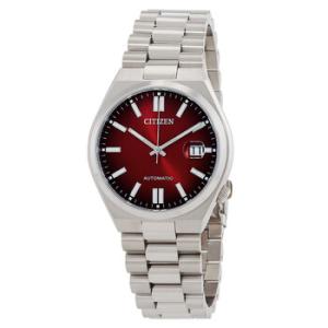 Tsuyosa Automatic Burgundy Dial Watch NJ015056W