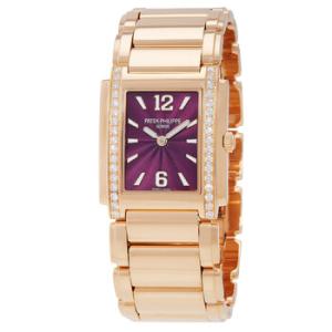 Twenty4 Quartz Diamond Purple Dial Watch 49101201R010